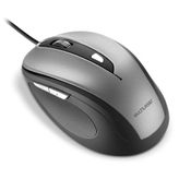 Mouse Com Fio Comfort Conexão USB 1600dpi Ajustável Cabo de 130cm 6 Botões Textura Emborrachada Cinza - MO242OUT [Reembalado] MO242OUT