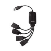 Hub 4 Portas Flexível 2,0 Preto Multi  - AC042 AC042