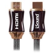 Cabo HDMI 4K High Speed Ethernet c/conectores dourados 24k