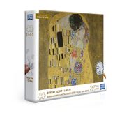 Gustav Klimt  O Beijo  Quebra-cabeça 1000 peças metalizado - Toyster