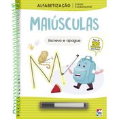 Livro Ensino Fundamental Alfabetização Escreva e Apague: Maiúsculas