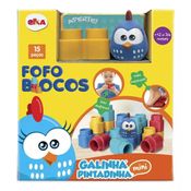 Blocos De Montar 15 Peças Fofo Blocos Galinha Pintadinha - Elka 1047