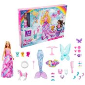 Caixa Surpresa Barbie Dreamtopia Fairytale com Boneca Barbie e 24 Acessórios Surpresa, HGM66