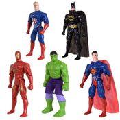 Quinteto Bonecos Heróis De Liga Da Justiça E Vingadores 29cm