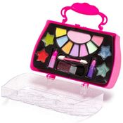 Maquiagem Infantil - Kit Sombras, Batom e Gloss - Polibrinq