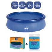 Kit Piscina Circular Inflável 2.400 L