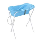 Banheira Ergonômica New Com Suporte Azul Tutti Baby