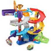 Playset Interativo de Corrida Torre de Saca Rolhas com Mais de 40 Músicas, Sons e Falas em Inglês, Inclui 1 Carro, VTech