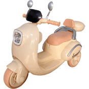 Moto Triciclo Eletrica Infantil Bang Toys Scooter Lemn 6V Bege