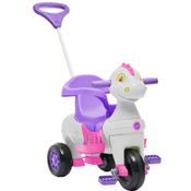 Carrinho de Passeio e Pedal para Bebe Calesita Didino Rosa