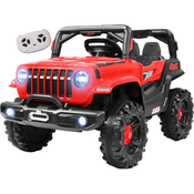 Carro Eletrico Zippy Toys Jeep Wrangler Rubicon 12V CR Vermelho