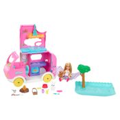 Conjunto Veiculo E Boneca Com Acessórios - Barbie - Chelsea - Novo Camper - Mattel