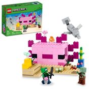 Lego Minecraft A Casa Do Axolotl 242 Pecas 21247