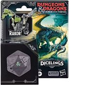 Figura de Ação - Dado D20 - Dungeons E Dragons Honra Entre Dragões - Dragão Negro Rakor - Hasbro