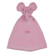 Naninha Elefantinho Triângulo - Rosa - Antialérgico - 32 cm - CAS Brinquedos