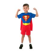 Fantasia Infantil - Super Homem Curto - Tamanho G (9 a 12 anos) - 10275 - Sulamericana