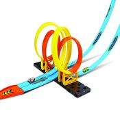 Conjunto de Pista e Carrinhos - Fresh Metal 100 - Double Cross Loop - Maisto