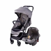 Carrinho com Bebê Conforto Travel System Minny 3.0 Duo Cosco Cinza Mescla