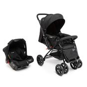 Carrinho com Bebê Conforto Travel System Choice Voyage Preto