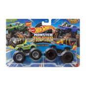 Hot Wheels - Monster Trucks 1:64 - Pack com 2 - Poison Pinto Vs Rodger Dodger Hwn70