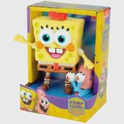 Boneco Bob Esponja e Gary Em Vinil Articulado - Lider