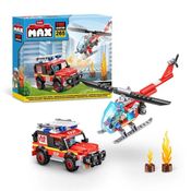 Blocos de Montar Max City Resgate de Incêndio 265 pç-Candide