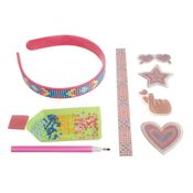Kit Tiara e Stickers com Diamantes da Luluca - Estrela