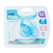 Chupeta - Silicone - 0-6m - Azul - Lolly Kinddy