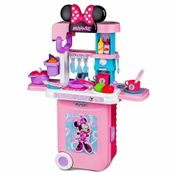 Cozinha Infantil e Maleta - 3 em 1 - Disney - Minnie Mouse - Multikids