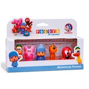 Boneco de Vinil - Turma do Pocoyo - Kit 5 Miniaturas Dedoche - Cardoso Toys