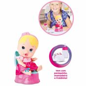 Boneca Bebê - Little Dolls - Faz Xixi - Loira - Divertoys