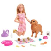 Boneca Articulada - Barbie Pets - Filhotinhos Recém Nascidos - Loira - Mattel