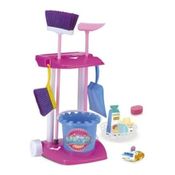 Kit De Limpeza Infantil C/ Carrinho E Varios Acessórios 41cm