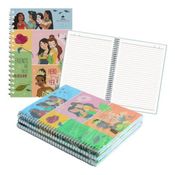 Kit 2 Caderno Espiral De 80 Folhas Princesas Disney A4