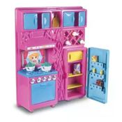 Cozinha Infantil Com Geladeira E Fogão E Acessórios  - 45 Cm