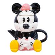 Caneca De Porcelana Em Formato Minnie Bule Disney 720ml