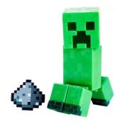 Boneco Minecraft Caves E Cliffs - Creeper Com Acessórios