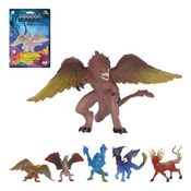 Boneco De Mini Dragão Èpico Coloridos E Radical De 10cm