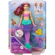 Boneca Princesas Disney Ariel Diversão Na Água Muda Cor