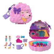 Boneca Polly Pocket Estojo Spa Poodle Mini Mundo Encantado