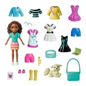 Boneca Polly Pocket Conjunto Shani Cachorro + 19 Acessórios