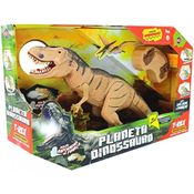 T-Rex Dinossauro Controle Remoto Com Som Luz E Fumaça - Toy