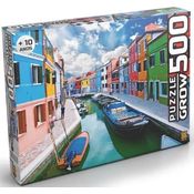 Quebra-Cabeça Canal De Burano 500 Peças - Grow 03457