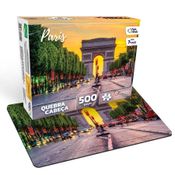 Quebra-Cabeca 500 Peças Paris Arco do Triunfo - Pais e Filh