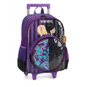 Mochila Wandinha E Enid Com Rodas Roxa - Luxcel IC39842WD-RX