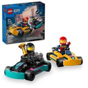 Lego City Karts E Pilotos De Corrida 99 Peças - Lego 60400