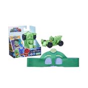 Mini Veículo com Figura e Acessório - PJ Masks - Lagartixomóvel e Máscara - Lagartixo - Hasbro