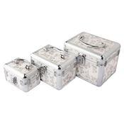 Kit 3 Maletas De Metal Sortido - C3b CB1383
