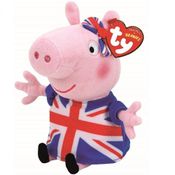 Jack Peppa Pig Pelúcia Pequena TY Beanie Babies - DTC