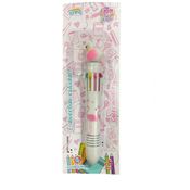 Flamingo Caneta 6 Cores School Sortido - Polibrinq SCB31